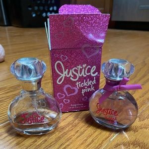 New Justice Tickled Pink Perfume Lot